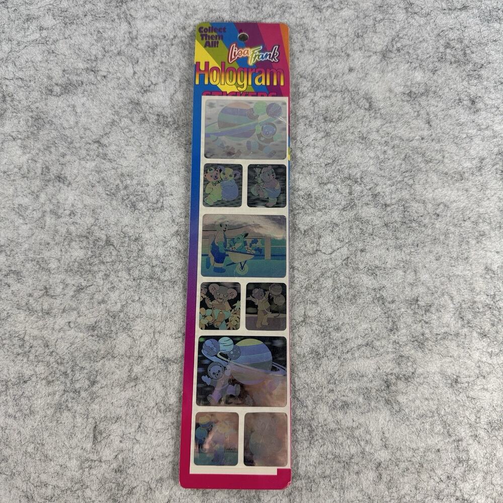 Lisa Frank Unicorn Hologram Stickers Sealed Vintage P488 Rare Collectible 90s